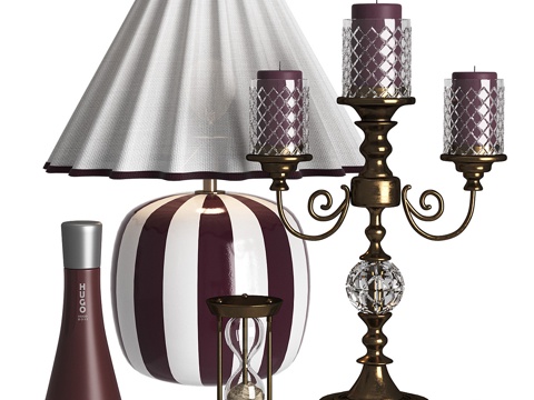  现代饰品摆件su模型 