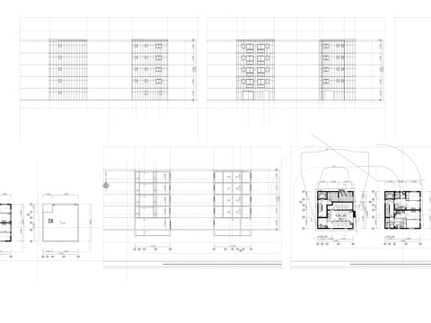  公寓建筑酒店建筑住宅建筑写字楼建筑cad施工图 