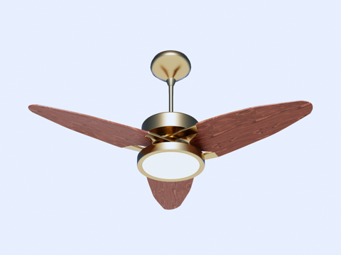  风扇 吊扇 风扇灯su模型 