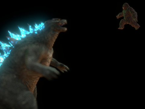 哥斯拉2014对战金刚2017su模型