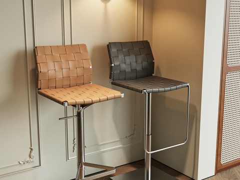  现代吧椅3d模型 