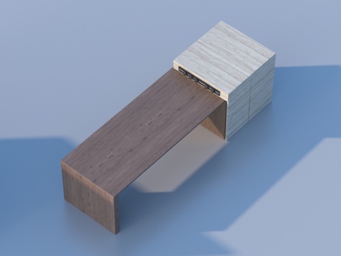  桌子 办公桌 老板桌3d模型 