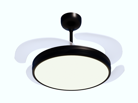  风扇 吊扇 风扇灯su模型 