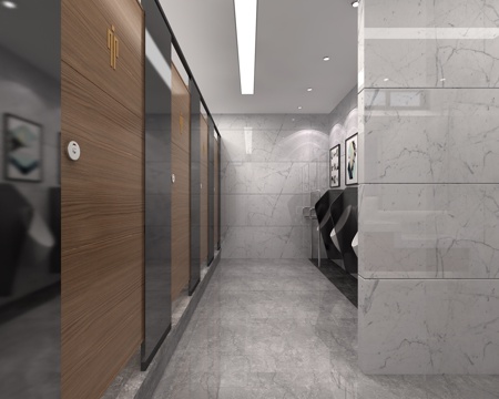  现代公共卫生间3d模型 