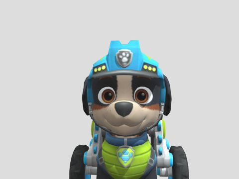  移动端汪汪队立大功救援世界雷克斯su模型 