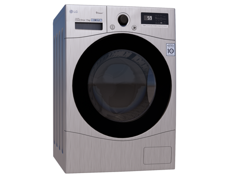  滚筒洗衣机 烘干机su模型 