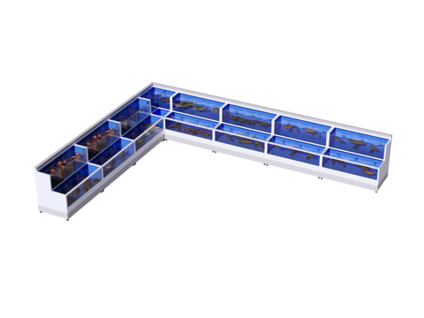  鱼池 海鲜池su模型 