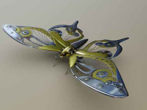  发条蝴蝶su模型 