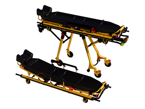  病床 担架su模型 