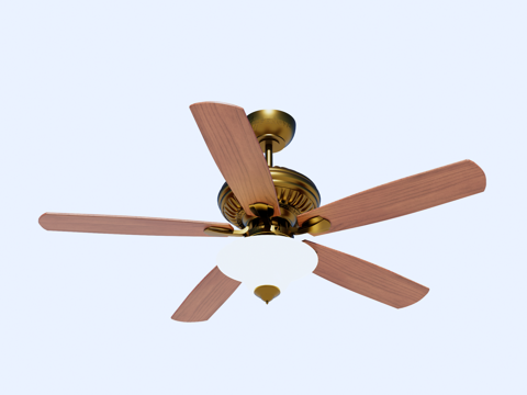  风扇 吊扇 风扇灯su模型 