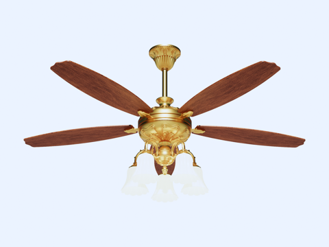  风扇 吊扇 风扇灯su模型 