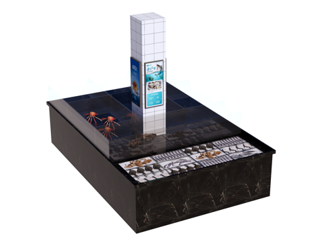  鱼池 海鲜池su模型 