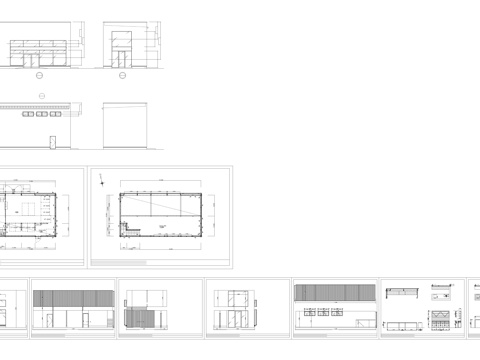  别墅建筑商业住宅建筑cad施工图 