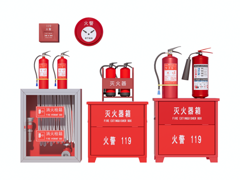 消防设备su模型