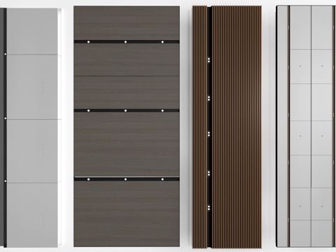  现代过道吊顶 集成吊顶 工装吊顶su模型 