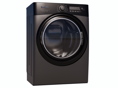  滚筒洗衣机 烘干机su模型 