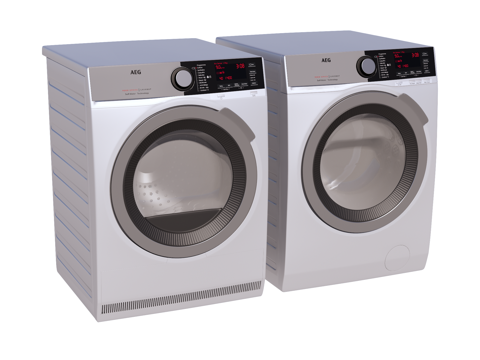  滚筒洗衣机 烘干机su模型 