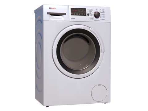  滚筒洗衣机 烘干机su模型 