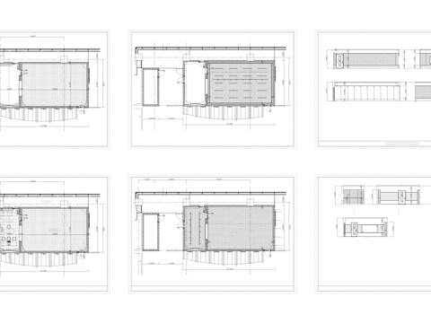  舞蹈教室平面图纸cad施工图 
