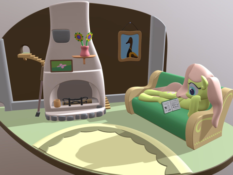 柔柔壁炉su模型