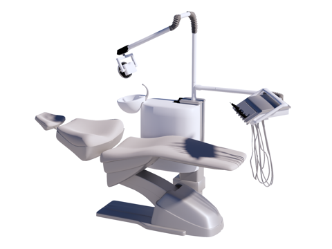  牙科病床su模型 