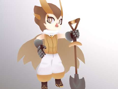 奥图斯猫头鹰男孩su模型