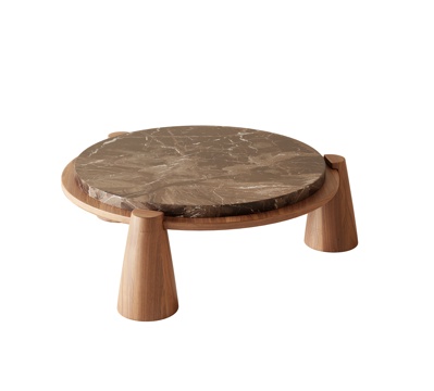  中古风茶几3d模型 