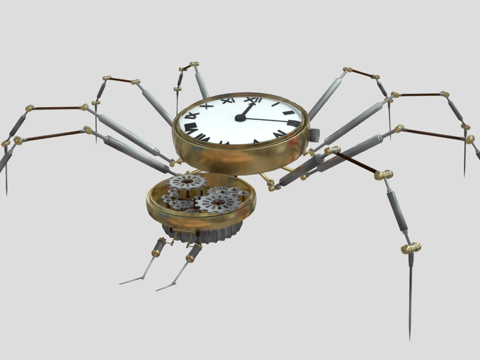 蒸汽朋克蜘蛛su模型