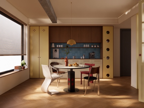 厨房 门窗 餐厅su模型