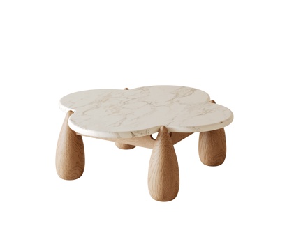  现代茶几su模型 