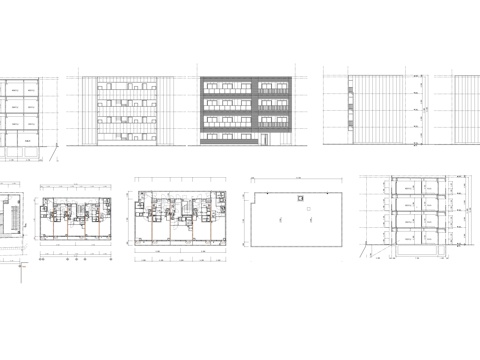  多层住宅建筑cad施工图 