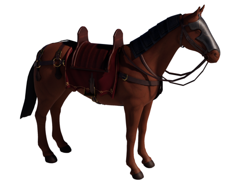 马 战马su模型