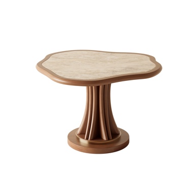  中古风餐桌su模型 