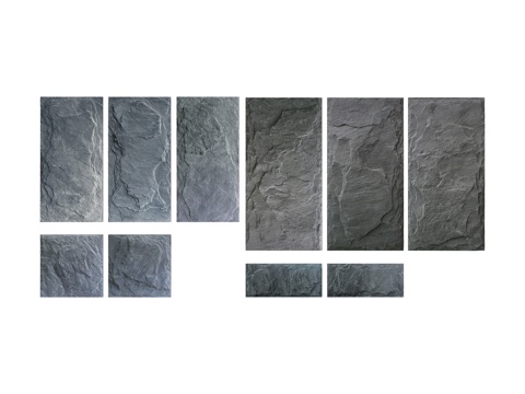 pu石 装饰背景墙su模型