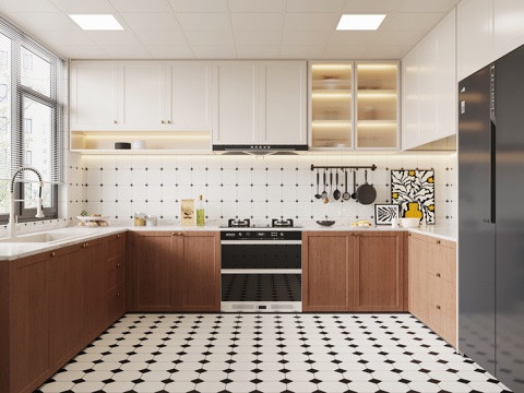 中古厨房su模型