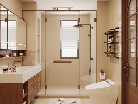 法式中古卫生间su模型