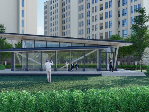 现代书屋 极简书屋 书屋 户外书屋 书吧 图书馆 阅览室su模型