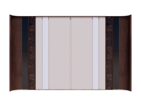 装饰背景墙su模型