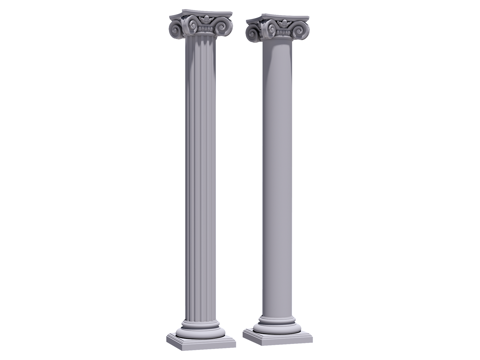 装饰柱 罗马柱su模型