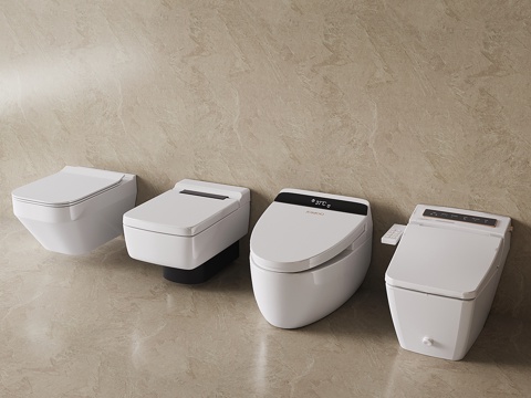 现代智能马桶 坐便器 坐厕3d模型