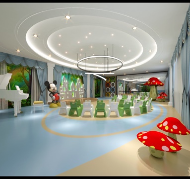 幼儿园 教室 音体活动室 钢琴3d模型