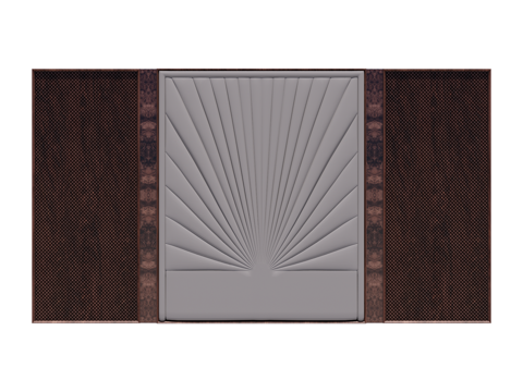 装饰背景墙su模型