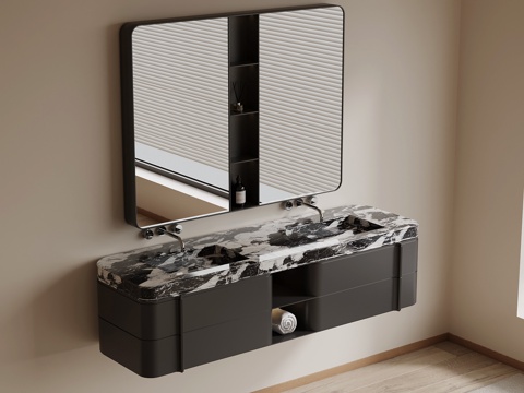 现代浴室柜3d模型