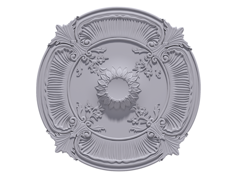 石膏雕花造型su模型