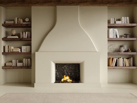 现代背景墙su模型