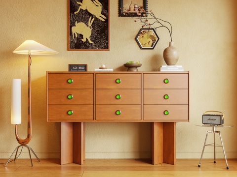  玄关柜 边柜 端景柜 斗柜 储物柜 茶水柜 摆件 装饰3d模型 