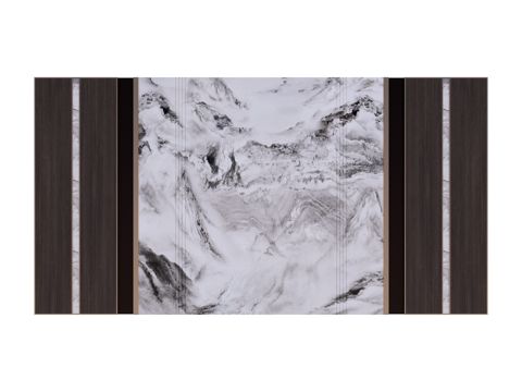 装饰背景墙su模型