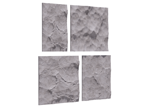 PU石 装饰背景墙su模型