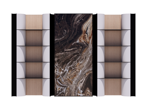 装饰背景墙su模型