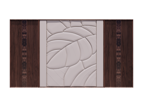 装饰背景墙su模型